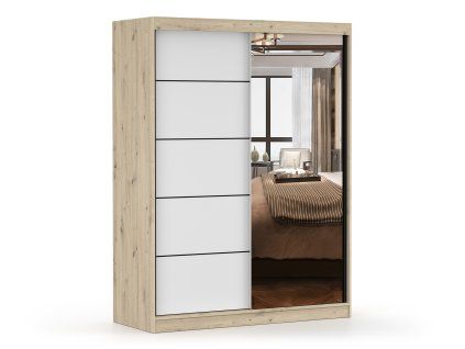 Šatníková skriňa Valery IV v dekore dub artisan