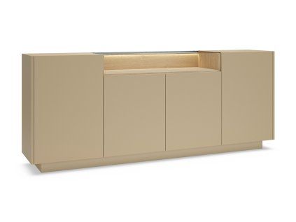 Široká komoda Hiro v hnedej farbe