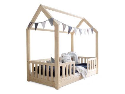 Montessori detská posteľ Bianco Duo New  90x190