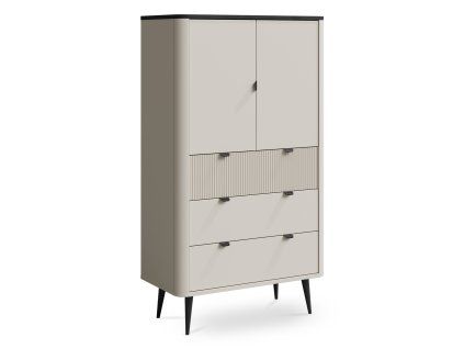 Vysoká komoda Marly - kašmír / antracit