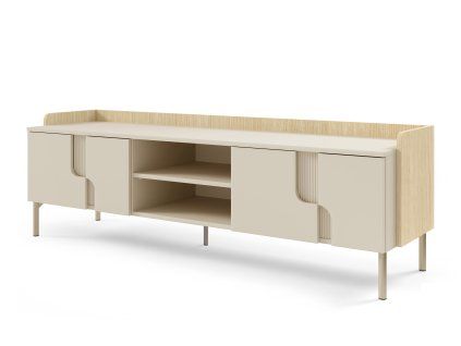 TV stolík Positano - macadamia / dub mavelie