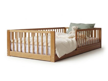Orechová montessori posteľ Monty Bed 80x160