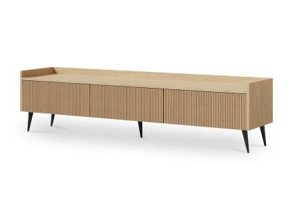 široká tv stolík na nožičkách Ademo - dub