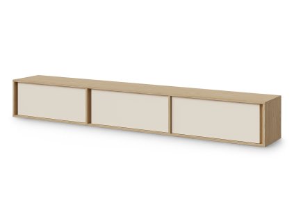 závesný tv stolík Velor - dub/macadamia
