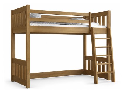 Vyvýšená dubová detská posteľ Alvin 90x200