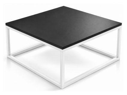 bielo-čierny kovový stolík belten