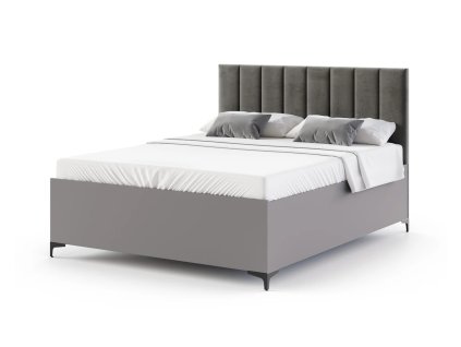 sivé luxusné manželské postele 160x200 Cierra