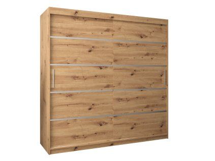 Šatníková skriňa Alyxia 180/200 - dub artisan