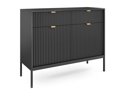 čierna komoda Nova KSZ104