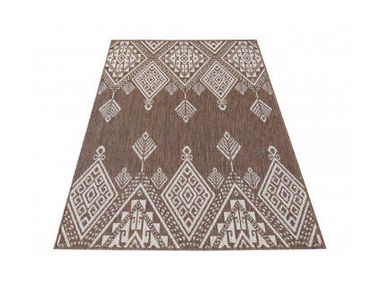 Obojstranný tkaný koberec Zara 13 Brown