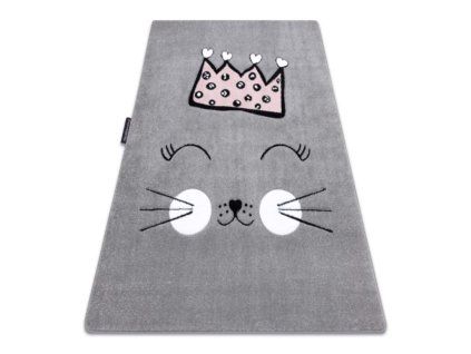 Zobrazenie koberca Happy Cat s motívom korunky.