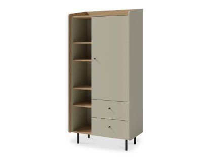 Vysoká komoda ALESSIO AE5 - zelená