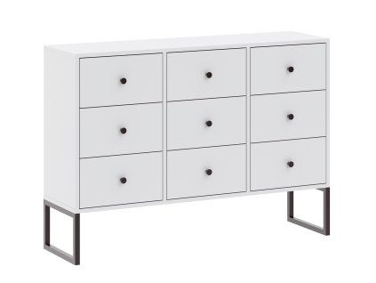 Biela komoda Linea 9S