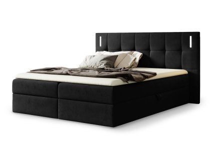 Boxspring posteľ Dancer s osvetlením