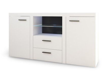 Biela komoda 2F 2S Rumba
