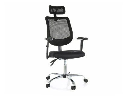 Čierna ergonomická stolička Q-118R