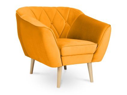 Kreslo Deana v oranžovej farbe