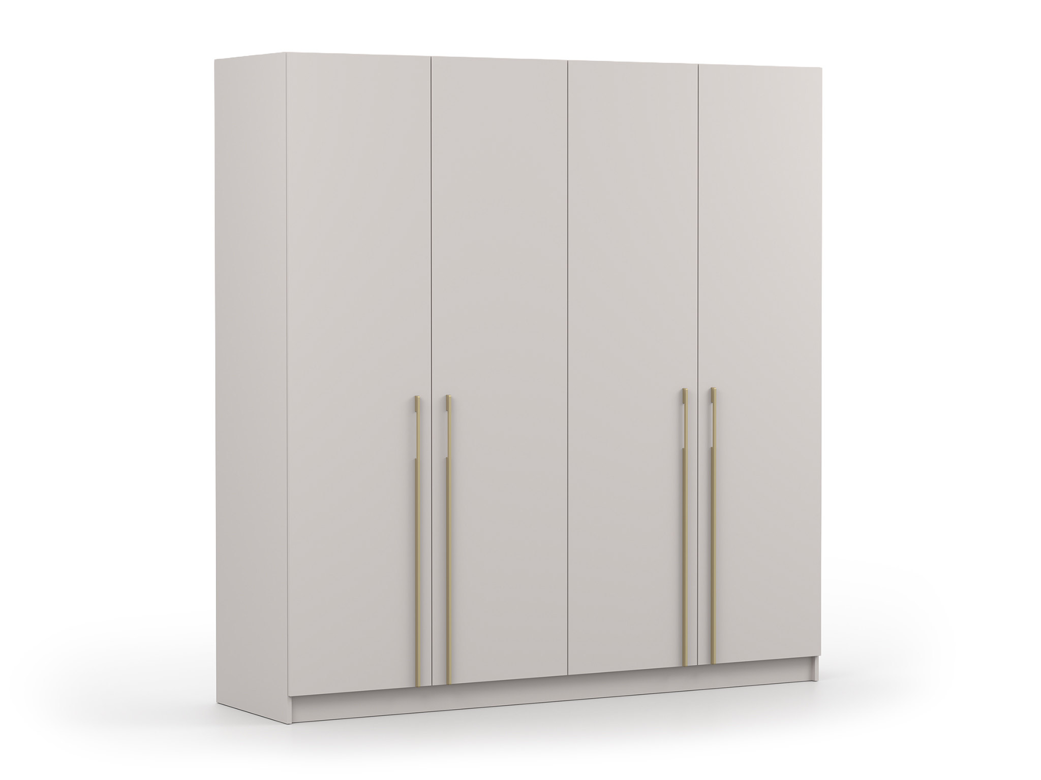 ID Šatníková skriňa Casmira 200x210x55 - kašmír / zlatá