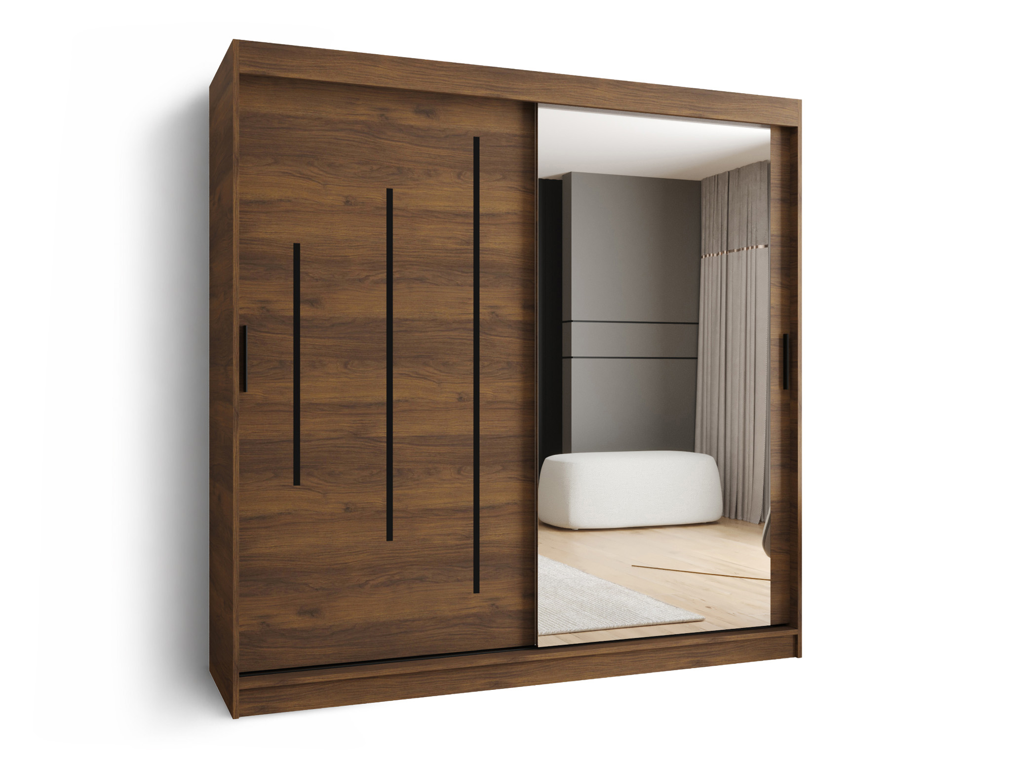SB Šatníková skriňa Rubino Y2 200x200x62 - orech warmia
