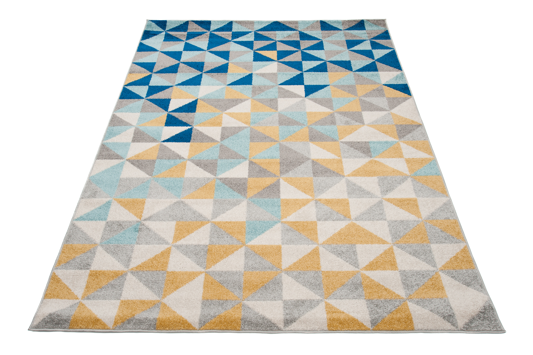 TA Modro-žltý vzorovaný koberec Matrix Rozmer: 240x330 cm
