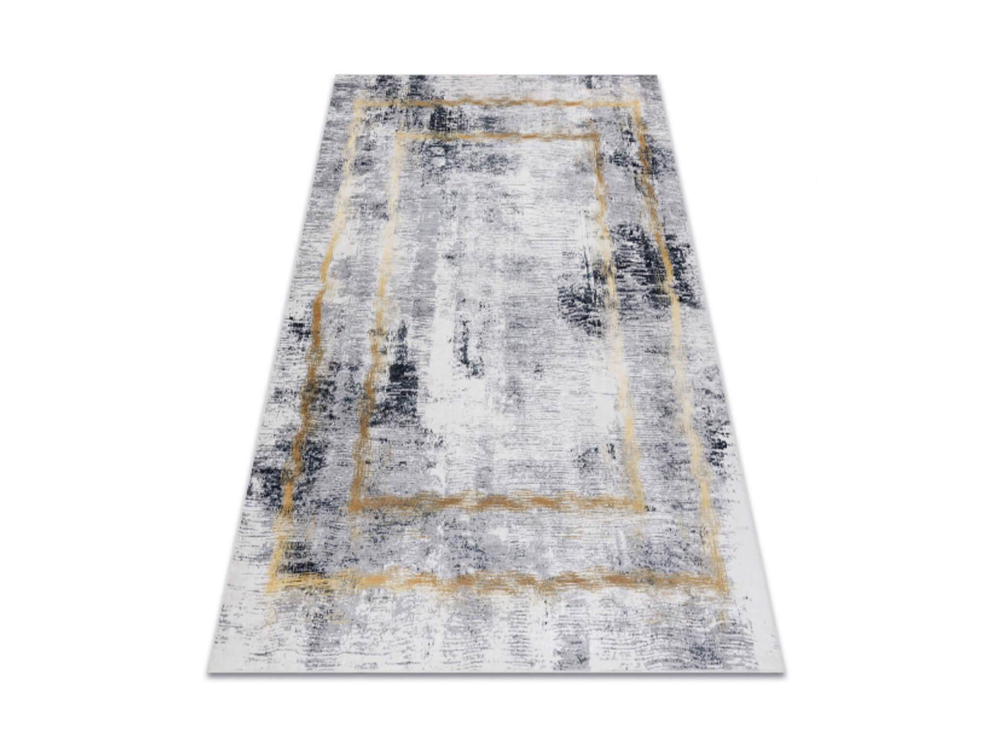 DW Šedo-zlatý obdĺžnikový koberec André Rozmer: 160x220 cm