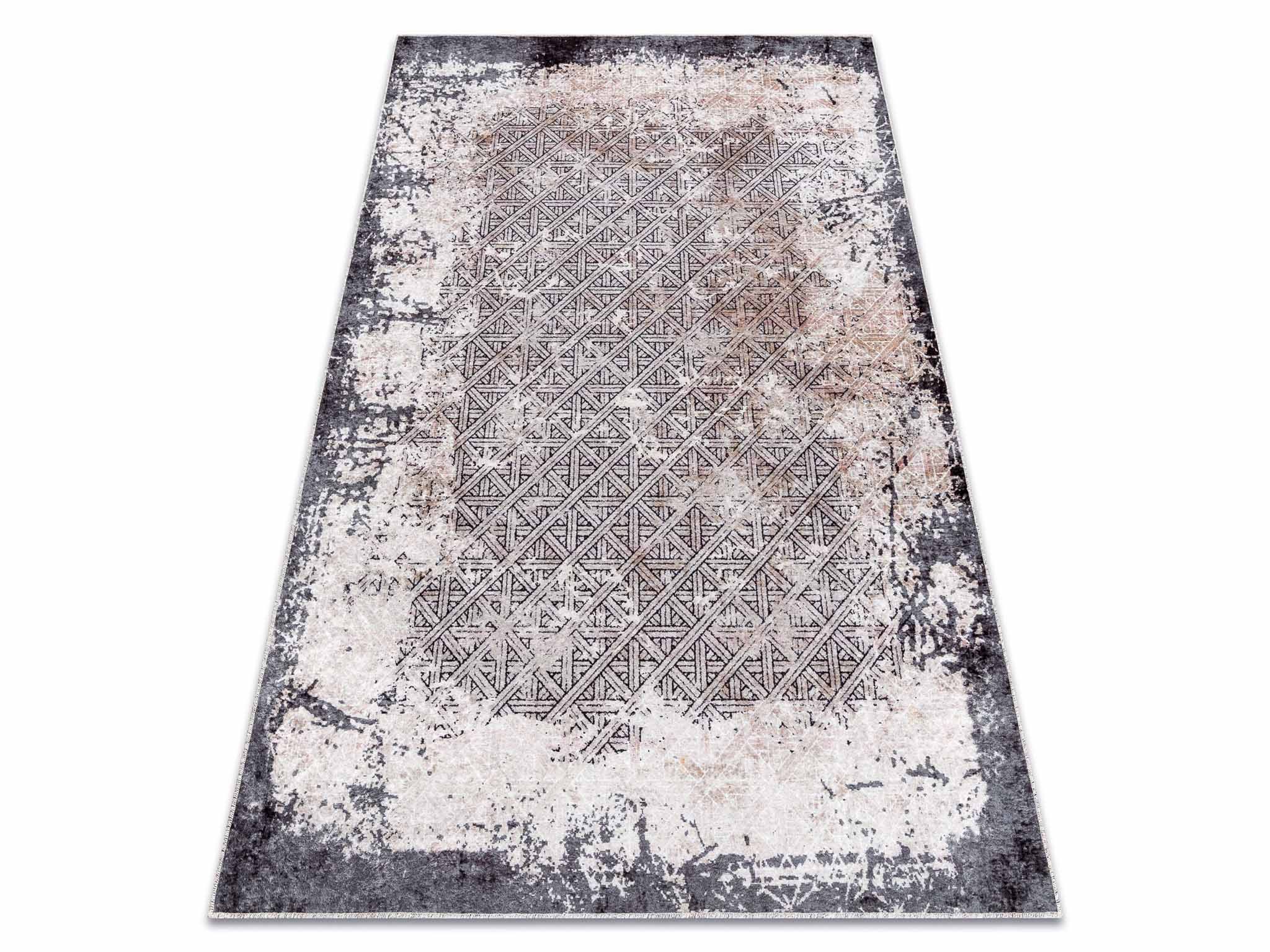 DW Sivý protišmykový vintage koberec Miri Rozmer: 120x170 cm