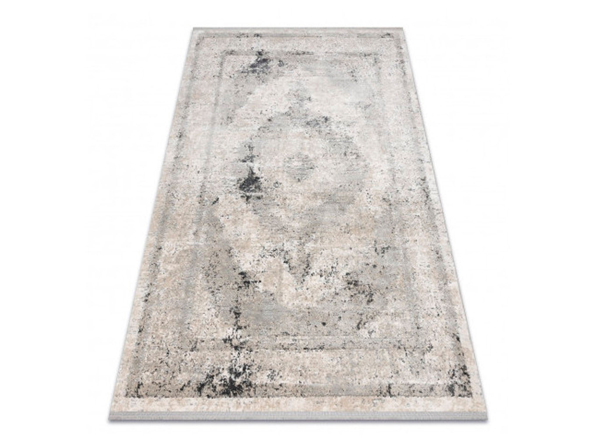 DW Sivý vintage koberec so strapcami Step Rozmer: 140x190 cm