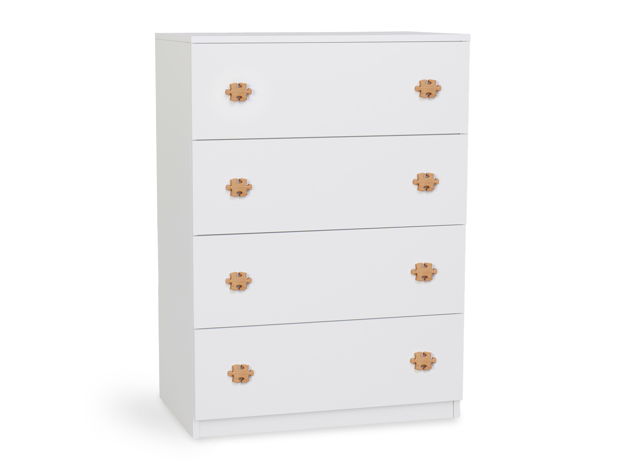 LV Komoda Leo L4 - úchytky v tvare puzzle