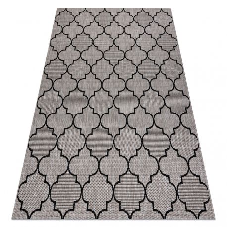 DW Sivo-čierny koberec Sizal Floorlux Rozmer: 200x290 cm