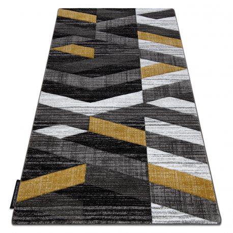 DW Sivo-zlatý obdĺžnikový koberec Bax Rozmer: 80x150 cm