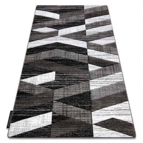 DW Sivo-čierny obdĺžnikový koberec Bax Rozmer: 80x150 cm