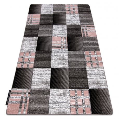 DW Sivo-ružový koberec s geometrickým vzorom Siena Rozmer: 140x190 cm