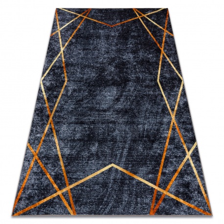 DW Sivo-čierny geometrický koberec Miro Rozmer: 120x170 cm