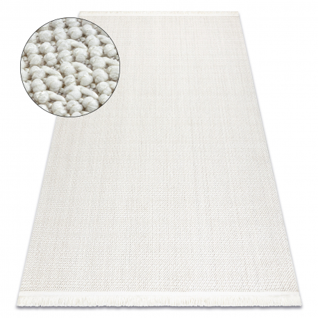 DW Biely obdĺžnikový koberec Nano Solid Rozmer: 120x170 cm