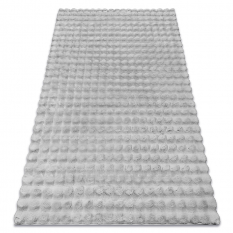DW Sivý štruktúrovaný koberec Bubble Rozmer: 80x150 cm