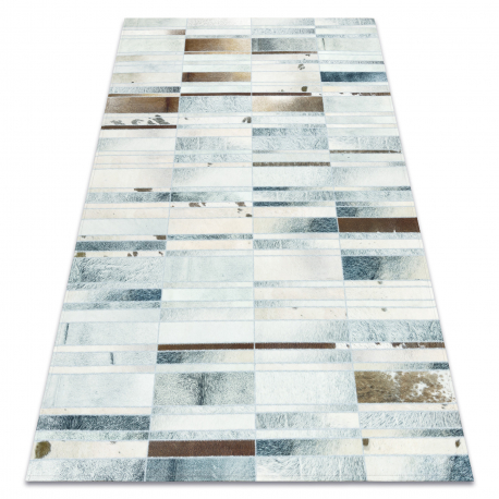 DW Sivo-béžový obdĺžnikový koberec Patchwork Rozmer: 160x230 cm
