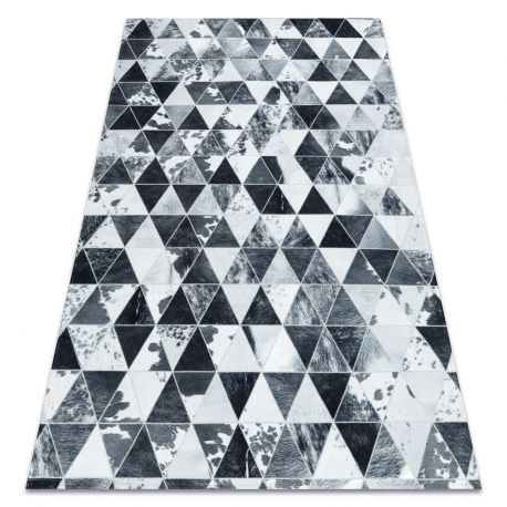 DW Tmavosivý vzorovaný koberec Patchwork Rozmer: 160x230 cm