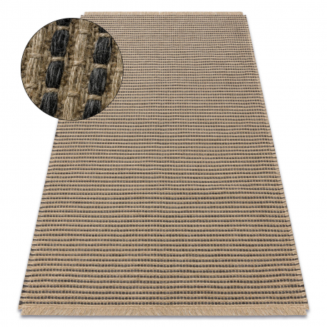 DW Čierno-béžový jutový koberec Jute 2 Rozmer: 200x290 cm