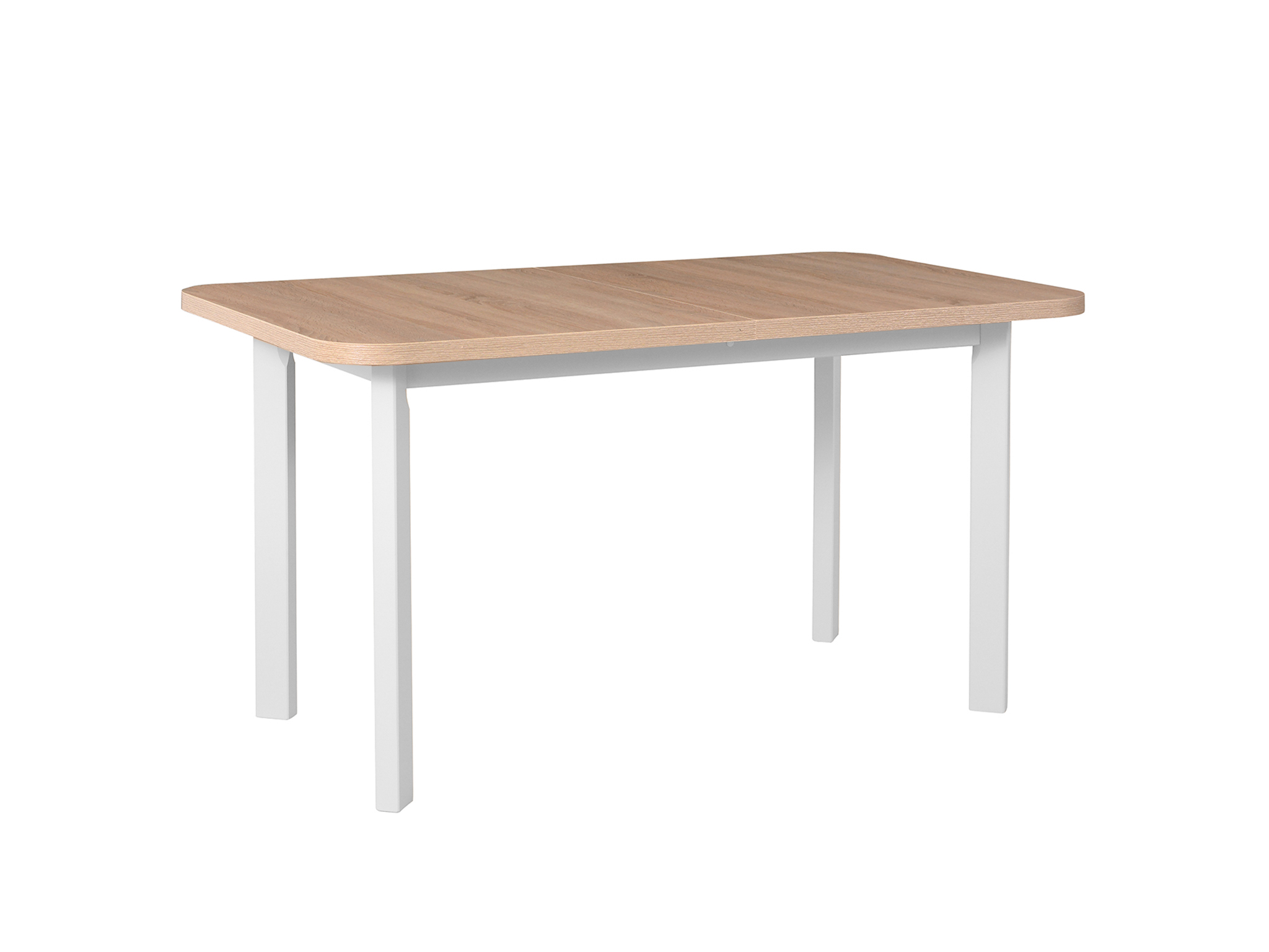 DM Rozkladací jedálenský stôl Wenera 2P 140-180x80 - dub sonoma/biela