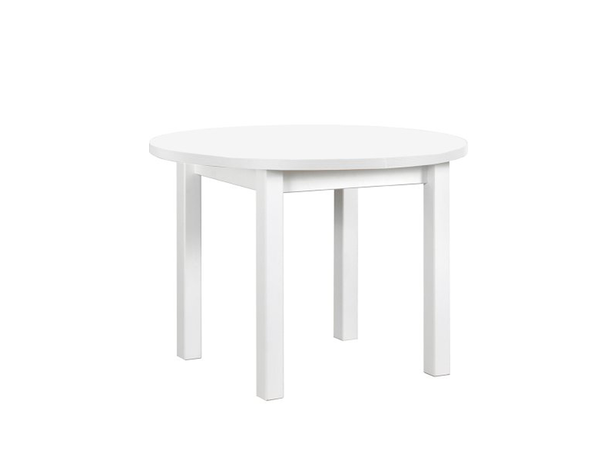 DM Rozkladací jedálenský stôl Poli 4 100-180x100 - biela