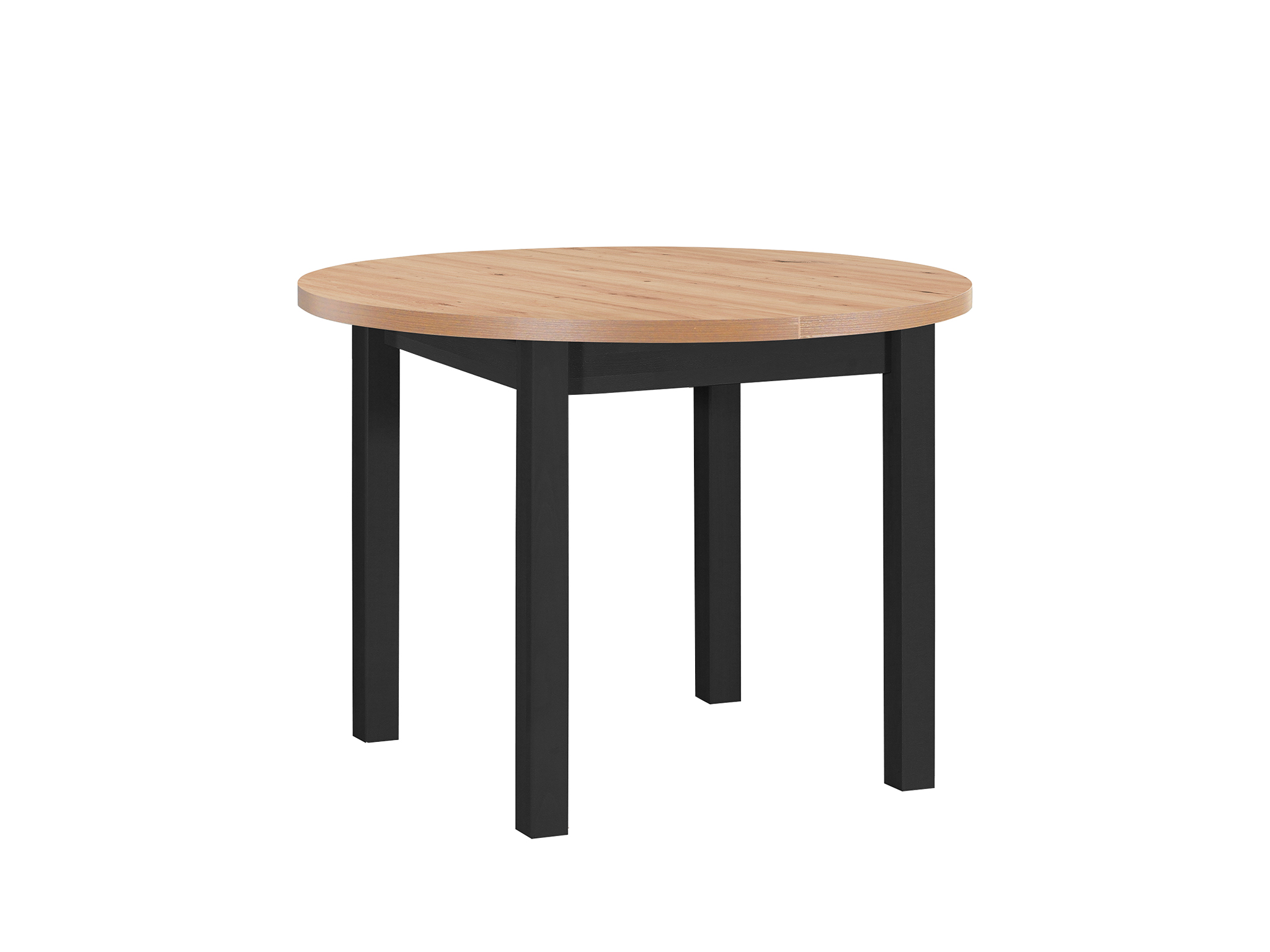 DM Rozkladací jedálenský stôl Poli 4 100-180x100 - dub artisan/čierna