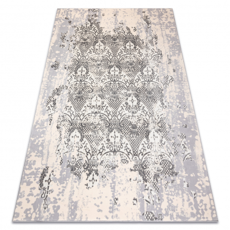 DW Sivo-krémový štruktúrovaný koberec Ornament Rozmer: 200x290 cm