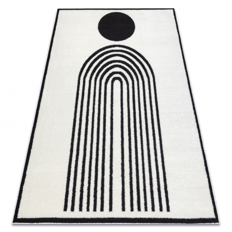 DW Krémovo-čierny geometrický koberec Mode Interier Rozmer: 160x220 cm