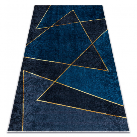 DW Modrý protišmykový koberec Miro Washable Rozmer: 160x220 cm