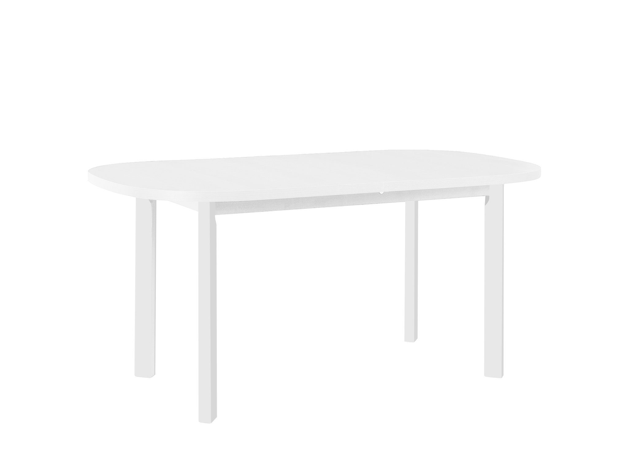 DM Rozkladací jedálenský stôl Wenera 1P 160-200x80 - biela