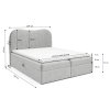 Rozmery postele Ambra Lux