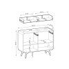 Rozmer komody Helion K108