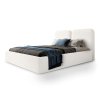 Svetlá smotanová posteľ 180x200 Desio Slim