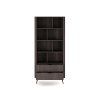 Regál Veris s čiernymi prvkami