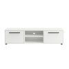 Stolik pod TV Maxione v bielej farbe